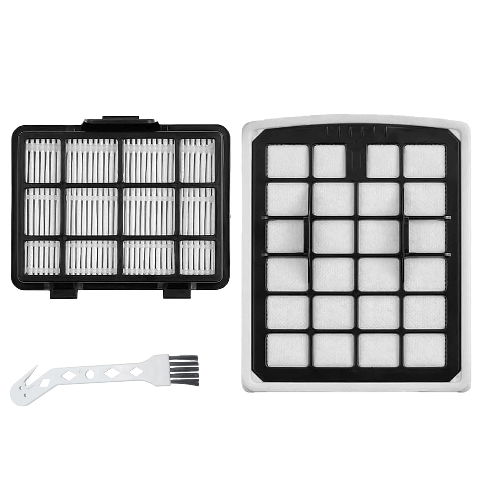 2 Pcs Replacement Filter Compatible with Eureka NEN180 NEN186BL Bagless Canister Vacuum Cleaner，1 Dust Cup Filter Element 1 HEPA Filters 1 Cleaning Brush