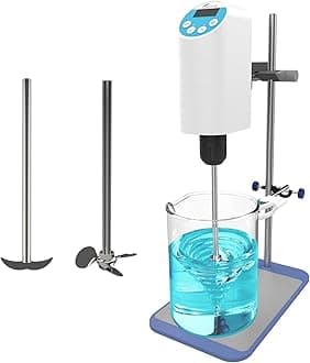 JOANLAB Digital Overhead Stirrer Mixer Electric Laboratory Industrial Liquid Mixer Stirring 30,000mPa.s,20L,100-2000RPM Adjustable