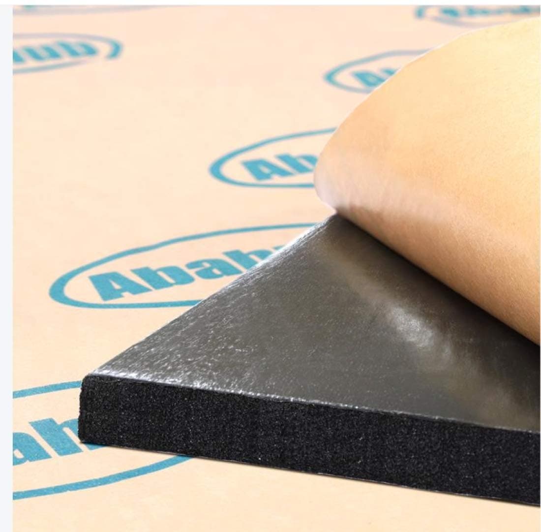 Abahub Sound Deadening 394 mil 16 sqft Heat Shield Automotive Insulation Roll - Car Sound Deadening Material Hood Insulation Pad, Firewall 59"x39"