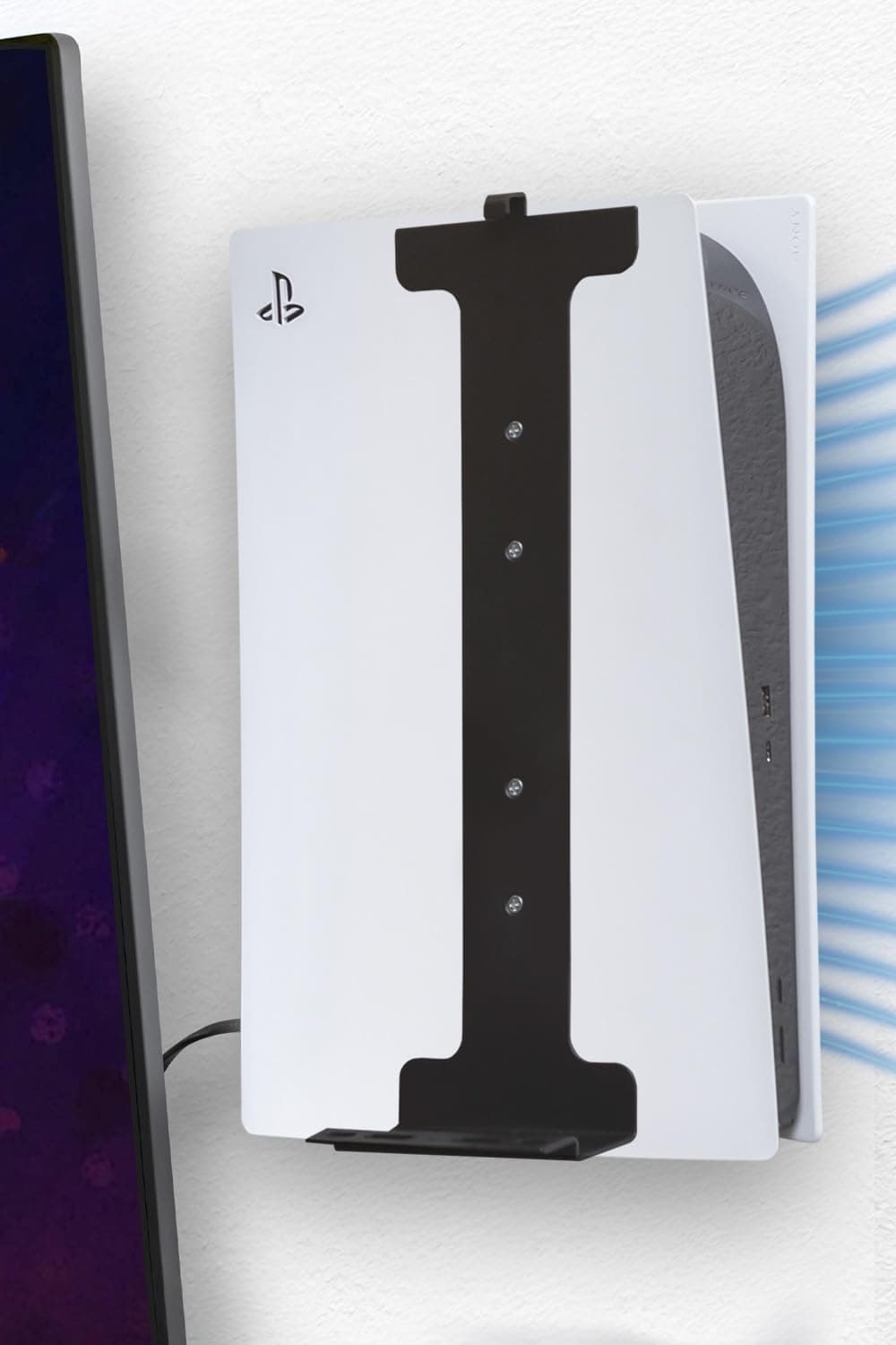 Hideit Mounts Ps5 Wall Mount - Patented Playstation 5 Mount, American Company Steel For (Disc And Digital) The Original Kit