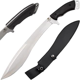 Snake Eye Machete with Heavy Duty Construction-Ergonomic Non-Slip Handle and Belt Sheath for Gardening, Land-Management, Bushcraft, Hunting and Outdoor