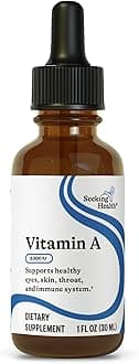 Seeking Health vitamin A Drops - Eye & Skin Health Supplement with Retinyl Palmitate - Liquid Vitamin Support with Antioxidant Support - Soy-Free & Gluten-Free - 1 fl oz, 1500mcg (600 Servings)