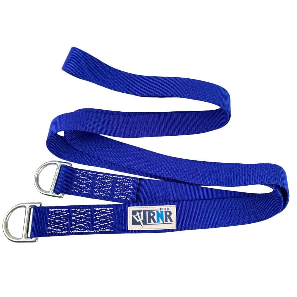 Rock-N-Rescue Nylon Web Anchor Strap with D Rings - for Rescue, Water Rescue, and Work at Height