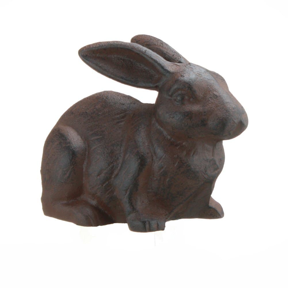 INsideOUT Full Bodied Cast Iron Rabbit Garden Figure