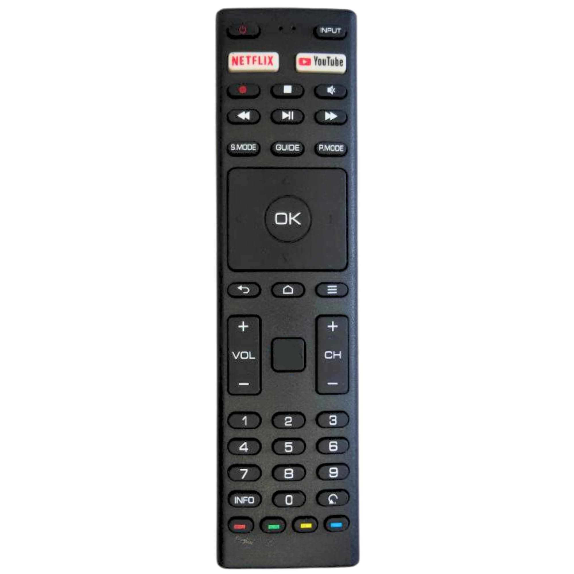 Remote Control for JVC Smart Android LCD/LED TV Remote (Without Voice, Black)