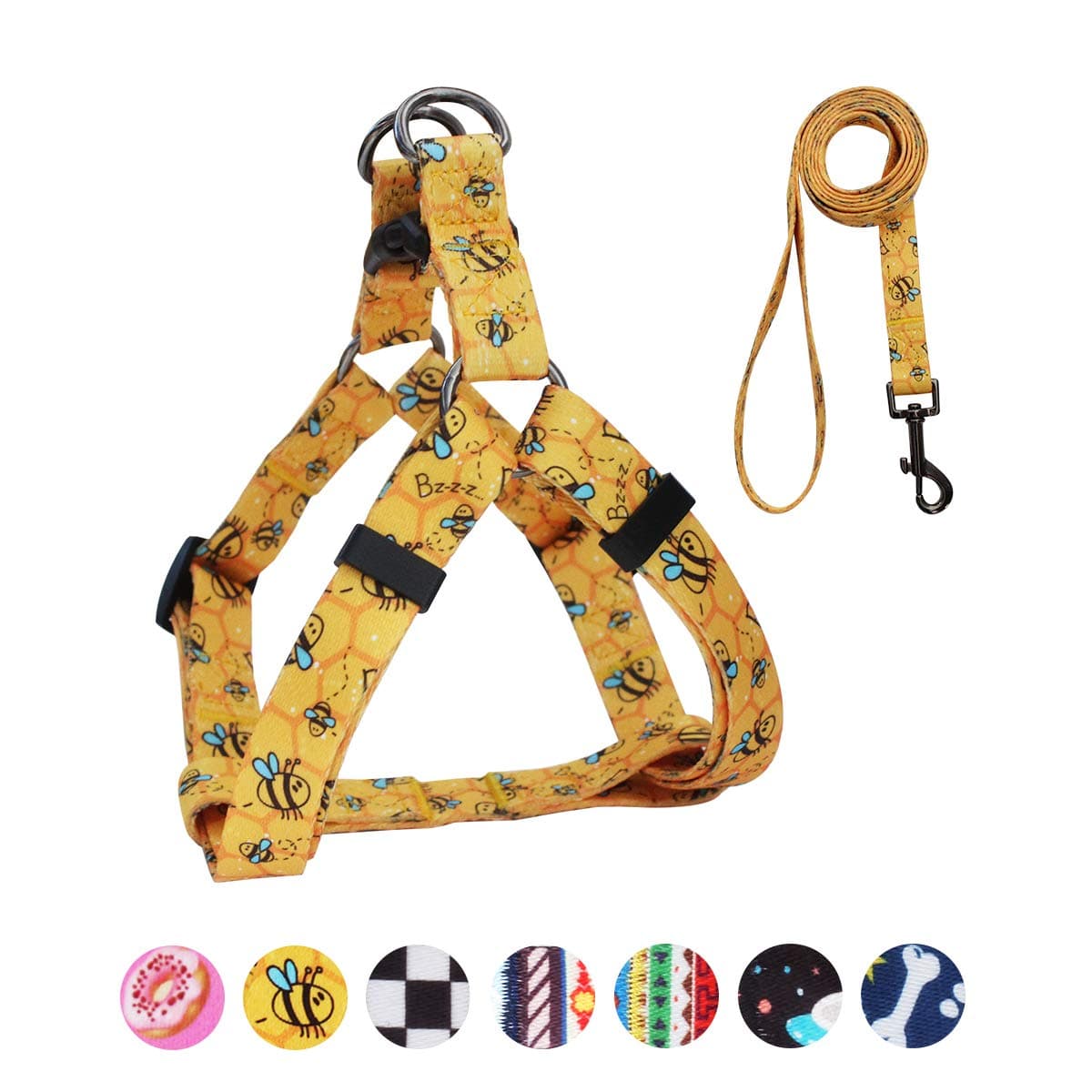 Dog Harness Leash Set Adjustable Heavy Duty No Pull Harnesses