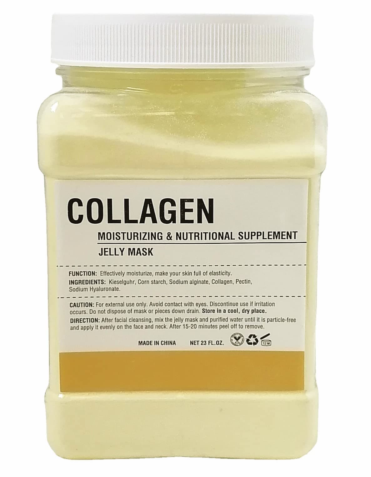 Ultimate Collagen Hydro Jelly Face Mask Powder: Spa-Level Skincare for Hydrating, Anti-Wrinkle, Plumping & Brightening Treatment - Perfect Skin Smoothing & Relaxing Facial to Rehydrate Fine Lines