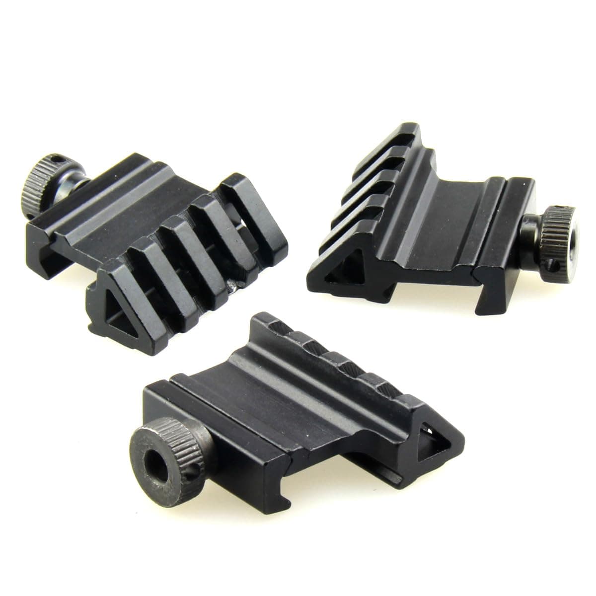 PROSUPPLIES TACFUN 3 PCS Tactical 45 Degree Angle Offset 20mm Weaver Rail Mount Picatinny 4 Slot