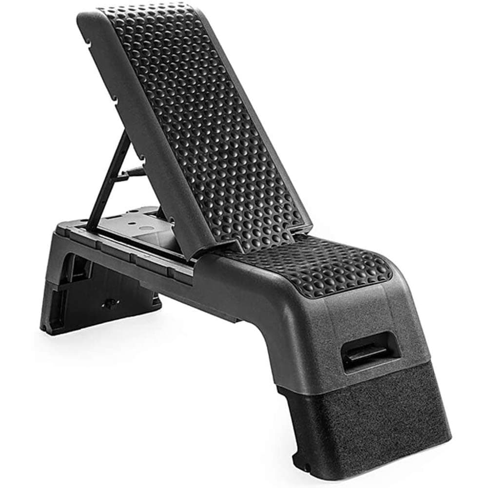 WLDOCA Step Platforms, Fitness Platform Aerobic Stepper Exercise Step Platform Dumbbell Bench Multifunctional Fitness Pedal Black Safety Non-Slip Footplates