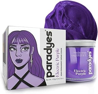 Semi-Permanent Electric Purple Hair Colour | Conditioner-Based DIY Colour | For Colour Refresh | Best on Pre-Lightened Hair | 120g