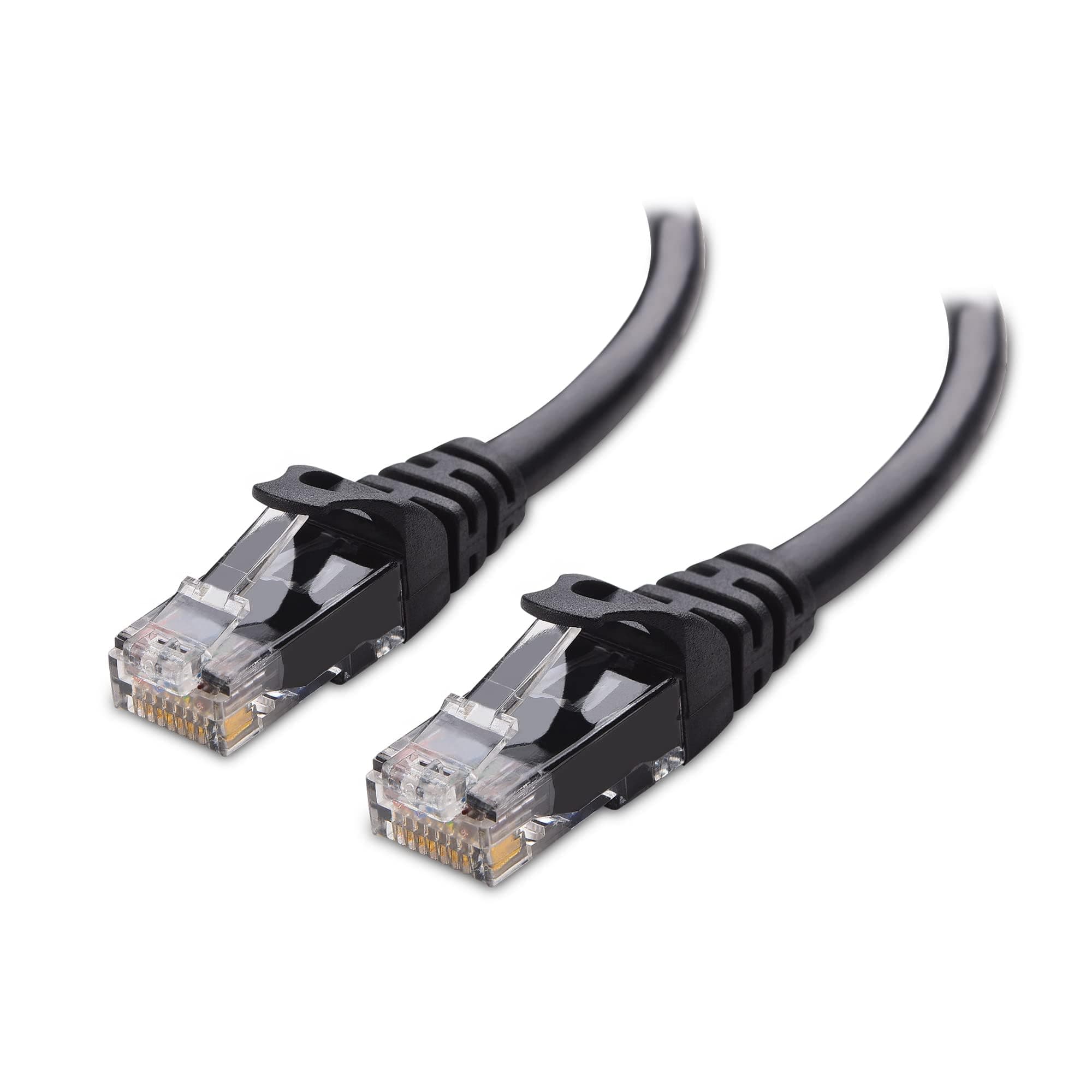 Cable Matters 10Gbps Snagless Cat 6 Ethernet Cable - 10ft, Cat 6 Cable, Cat6 Cord, Ethernet Cord, Black