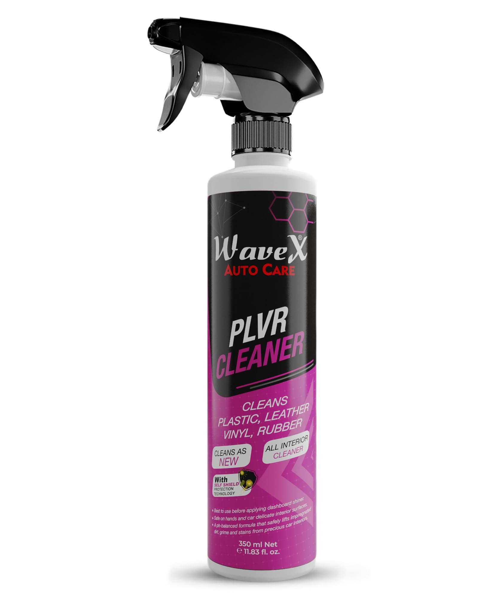 Car Interior Cleaner 350ml | Interior Cleaner for Plastic, Leather, Vinyl & Rubber | Important Car Cleaning Accessories, Works well as a Dashboard & Leather Seat Cleaner