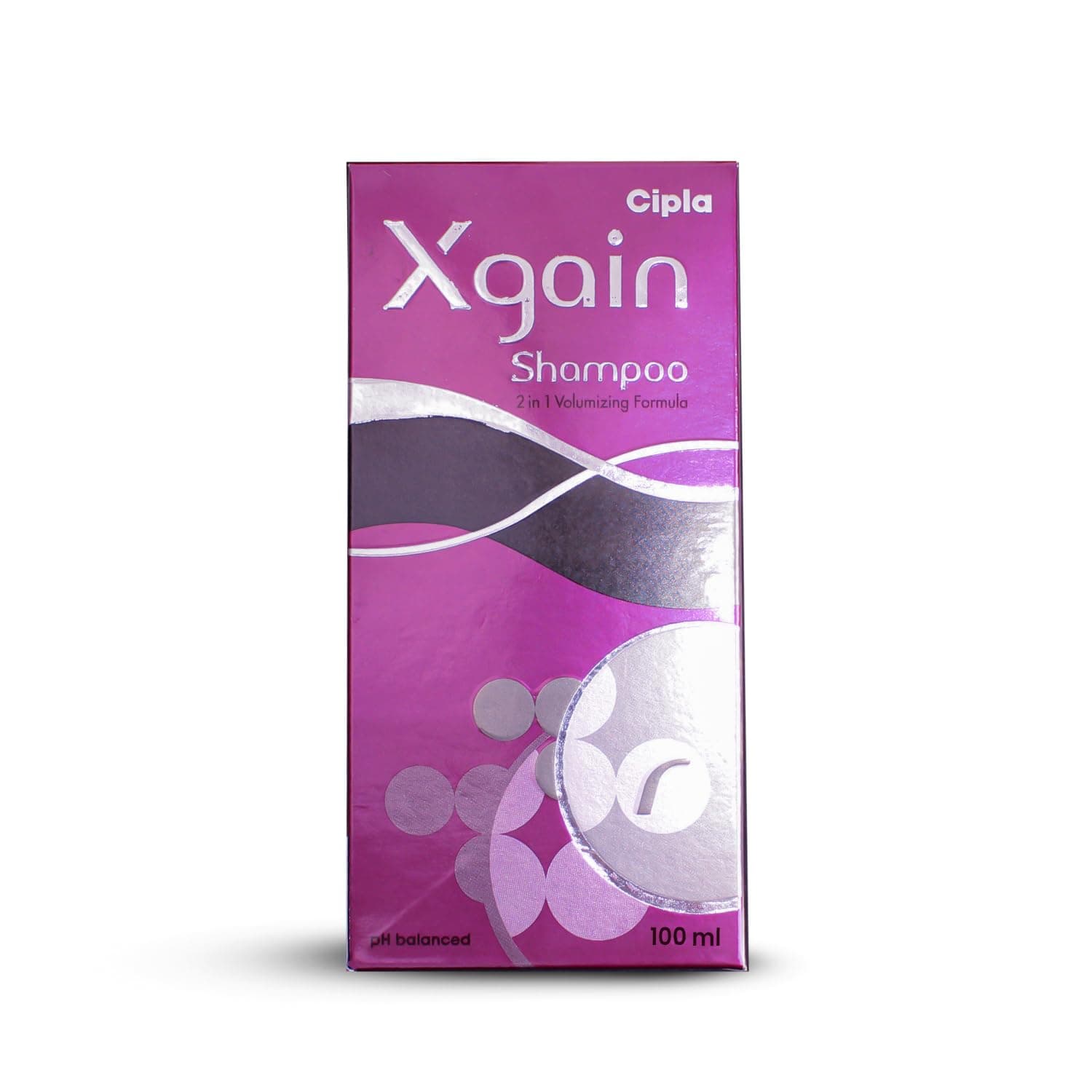 Cipla Xgain Shampoo | 2 in 1 Volumizing Formula | pH Balanced | Enhance Hair Volume and Shine | 100 ML (Pack of 1)