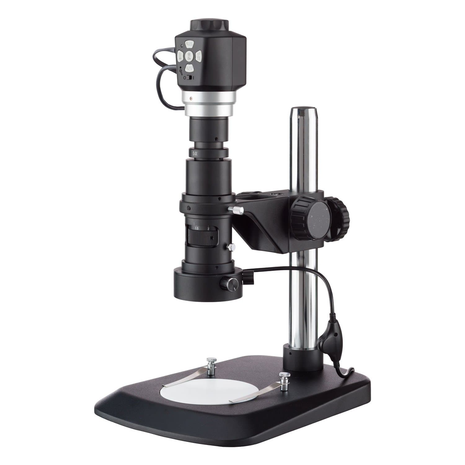 AmScope Digital Zoom Inspection Microscope with 3D Lighting and Dual Focus