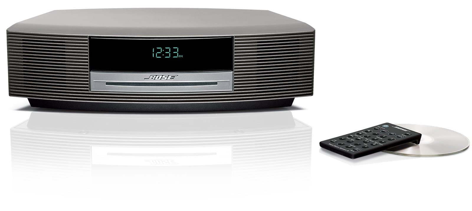 Bose Wave music system - CD / MP3 clock radio - titanium silver
