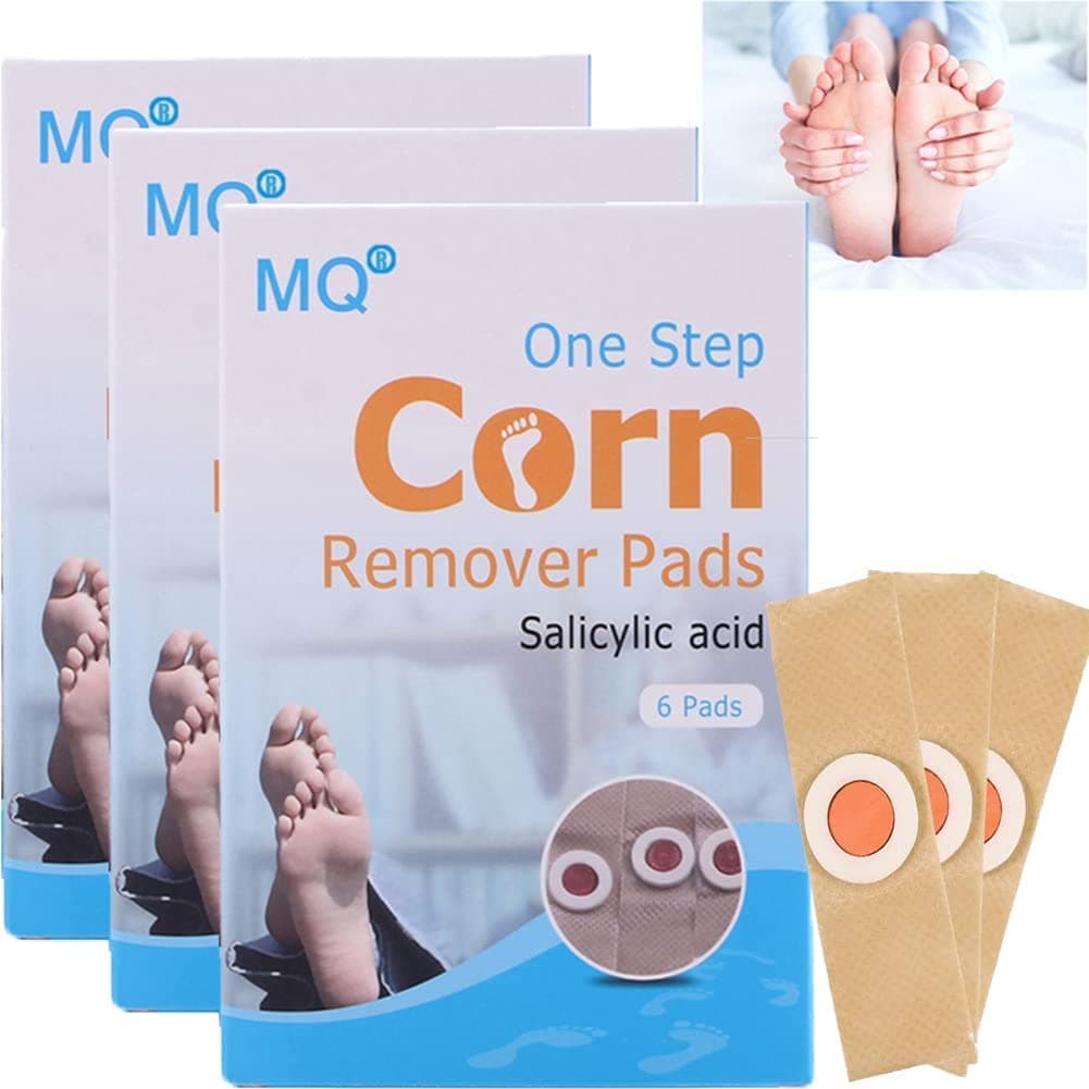 MQ 18 Pcs Corn Removal Pads, Corn Removal Plaster with Hole, Corn Removal Relief Corn Pain and Foot Care, Remove Corns, Calluses, Warts