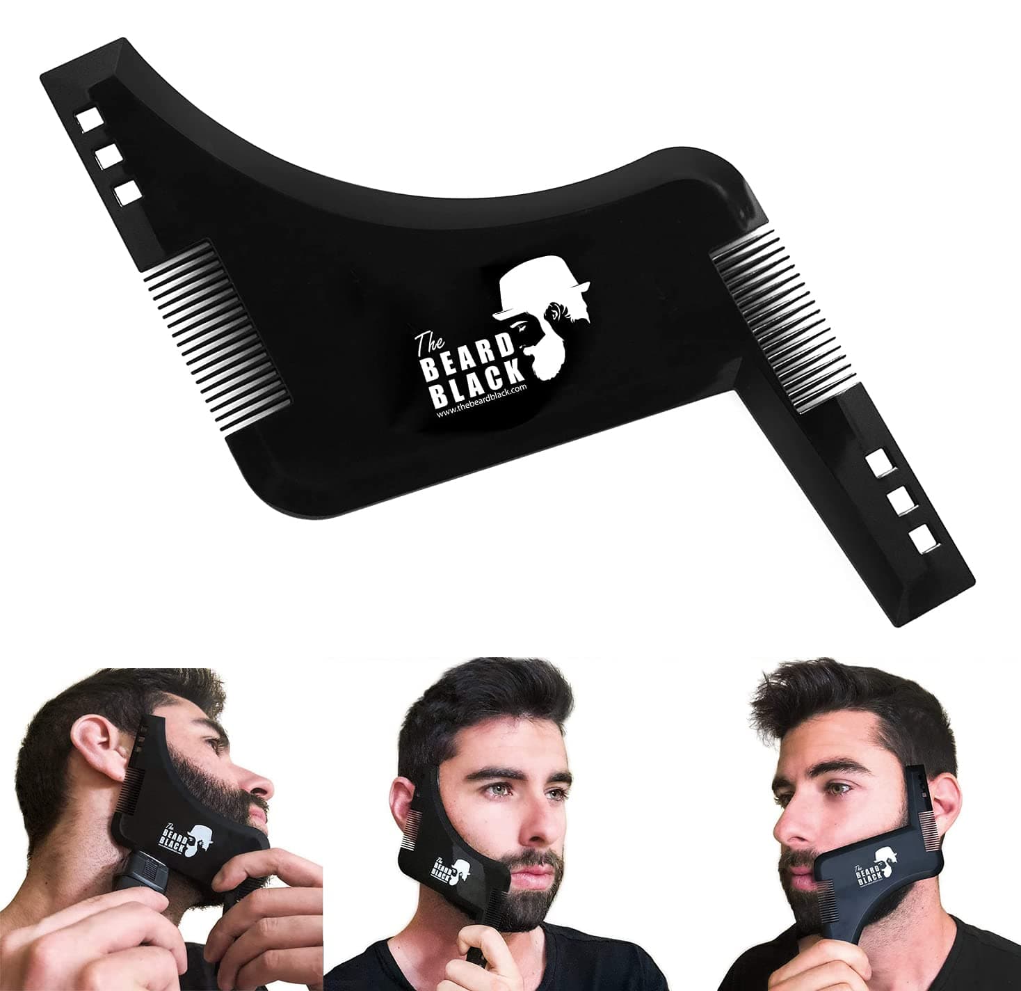 Beard Shaping & Styling Tool with Inbuilt Comb for Perfect Line Up & Edging - Premium Quality Product