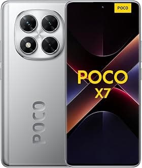 Xiaomi POCO X7 smartphone, 12+512GB, Silver, 50MP main camera with OIS, 5110mAh battery, IP68 (no charger included), 2 year Warranty