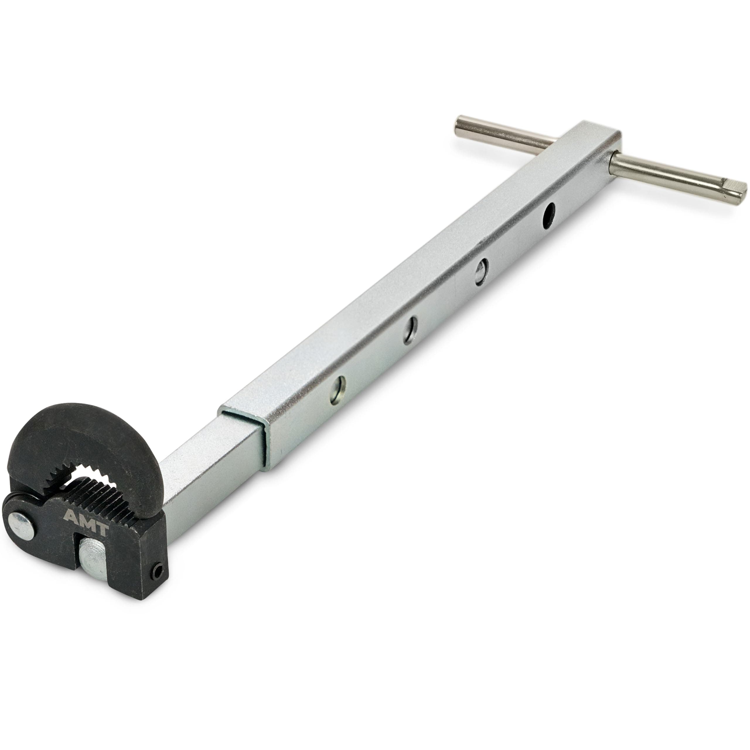 AMERICAN MUTT TOOLS Telescoping Basin Wrench Tool – 3/8 to 1-1/4” Jaw Capacity and 10 to 17” Extendable Handle – Faucet Wrench, Sink Wrench, Basin Wrench Sink Faucet Wrench Tight Spaces