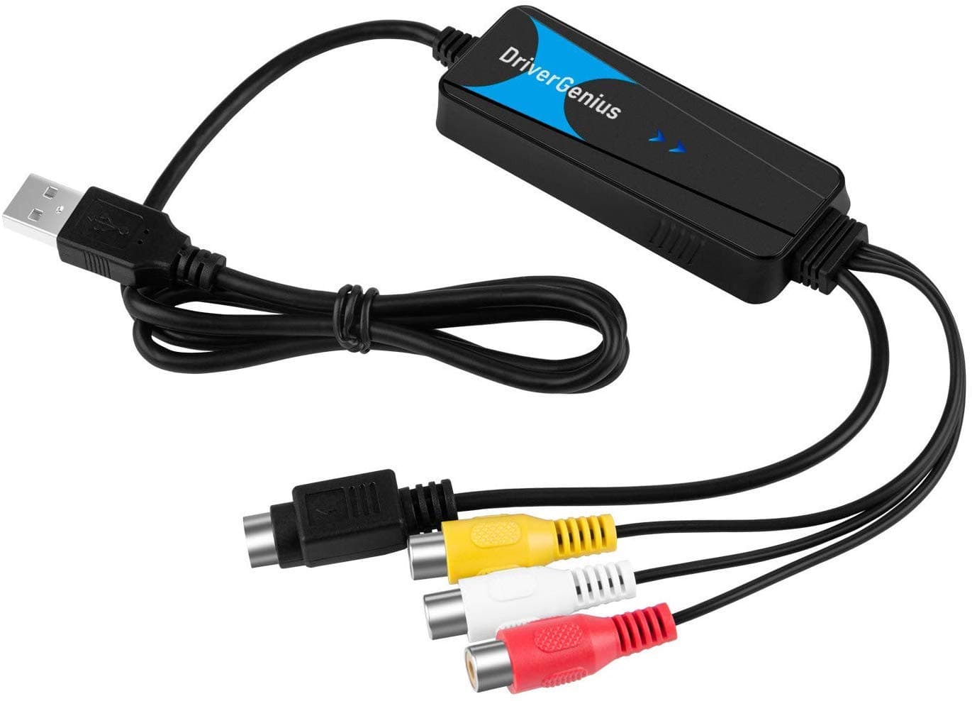 USB 2.0 Video Grabber for Windows 10 and macOS Catalina (Updated Version, AVCB01,Black)