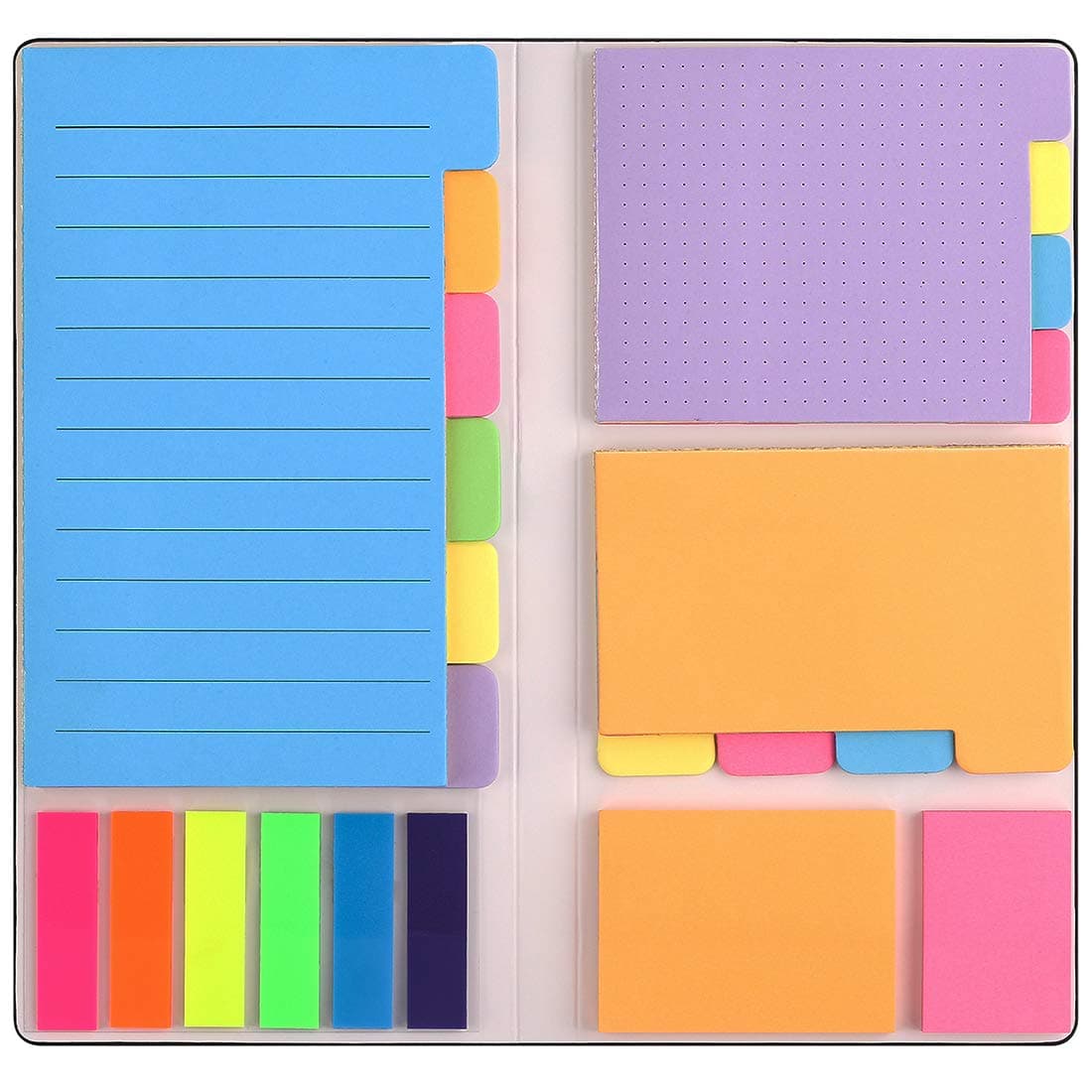 Sticky Notes Set, Post Self-Stick Notes Pads for Journaling Notebook Planner Study, Office Supplies College Essentials Back to School Supplies for High School Students Teen Girl Gifts Preppy Stuff