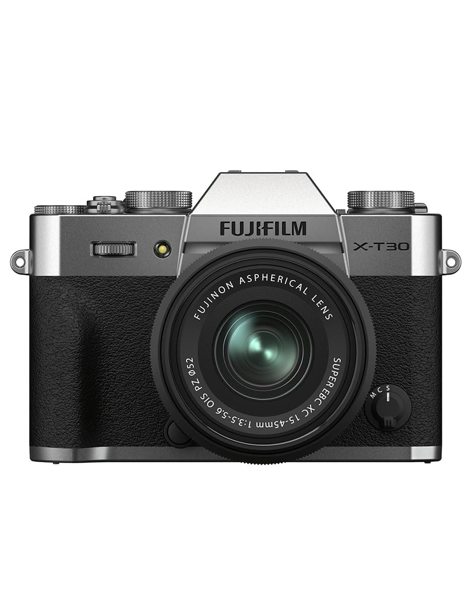 - X-T30 II 26.1MP APS-C X-trans sensor|retro style mirrorless camera|4k vlogging|High speed recording FHD 240fps|Advance AF with 15-45mm optical zoom lens f/3.5-5.6 for Street/Lifestyle -Silver