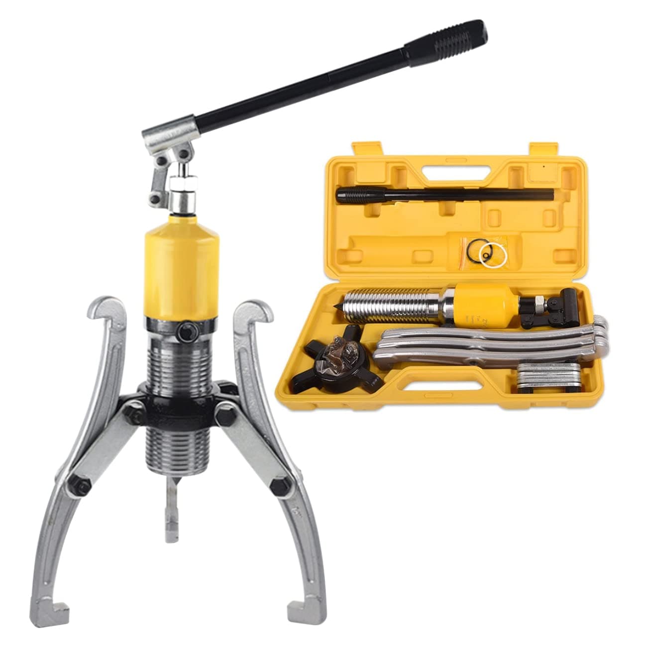 Hydraulic Gear Puller, 15 Ton Max Capacity, 4"- 12" Hydraulic Puller Separator Tool, 2 or 3 Jaws Bearing Hub Separator, for Pulling Hubs, Bearings, Gears, Bearings