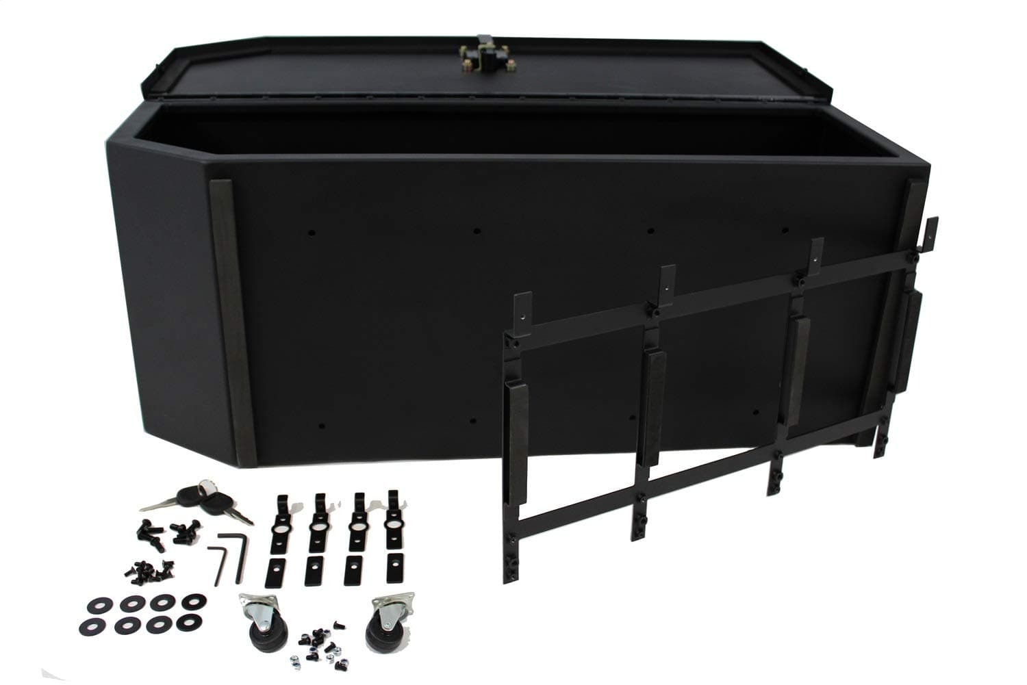 Carrichs Tailgate Storage Box Compatible With 2007-2017 Wrangler JK (without Rear Side Sub Woofer) Matte Black