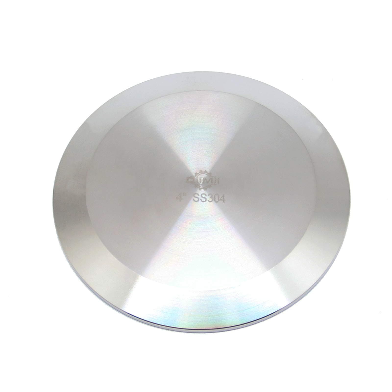 SS304 4" Stainless Steel Sanitary Tri Clamp Clover Solid End Cap, 1 Pack