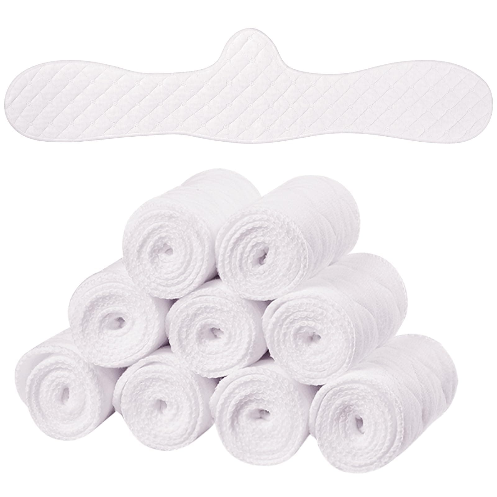 Boyiee 9 Pcs Bra Liners for Sweat, 67% Cotton and 33% Polyester Fiber, Reusable Washable Under Breast Sweat Absorber Pads