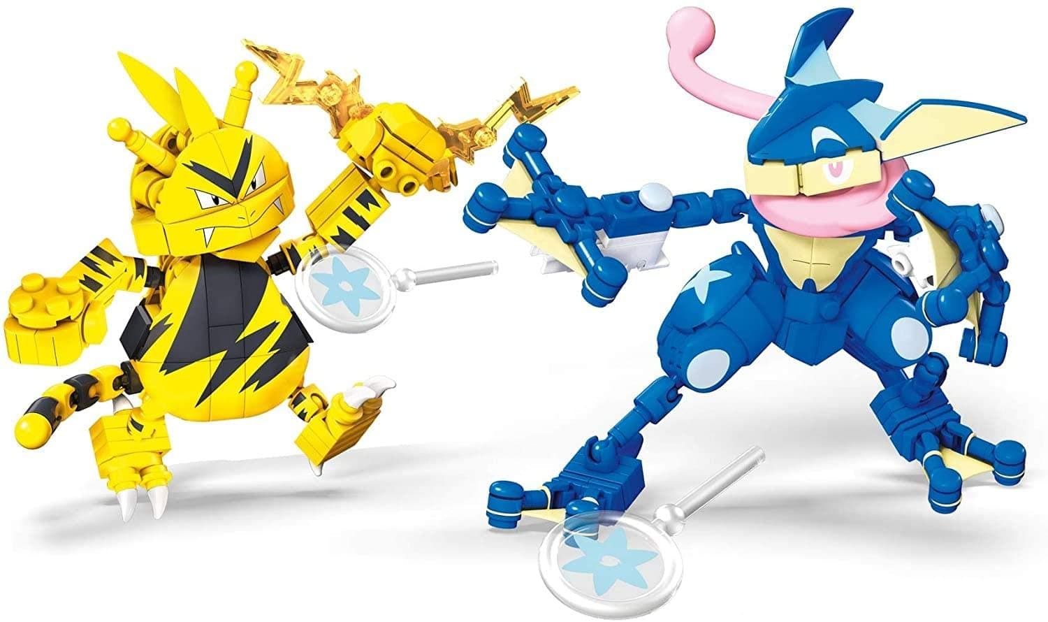 Mega Construx Pokemon Greninja vs. Electabuzz Construction Set with Character Figures, Building Toys for Kids (340 Pieces)