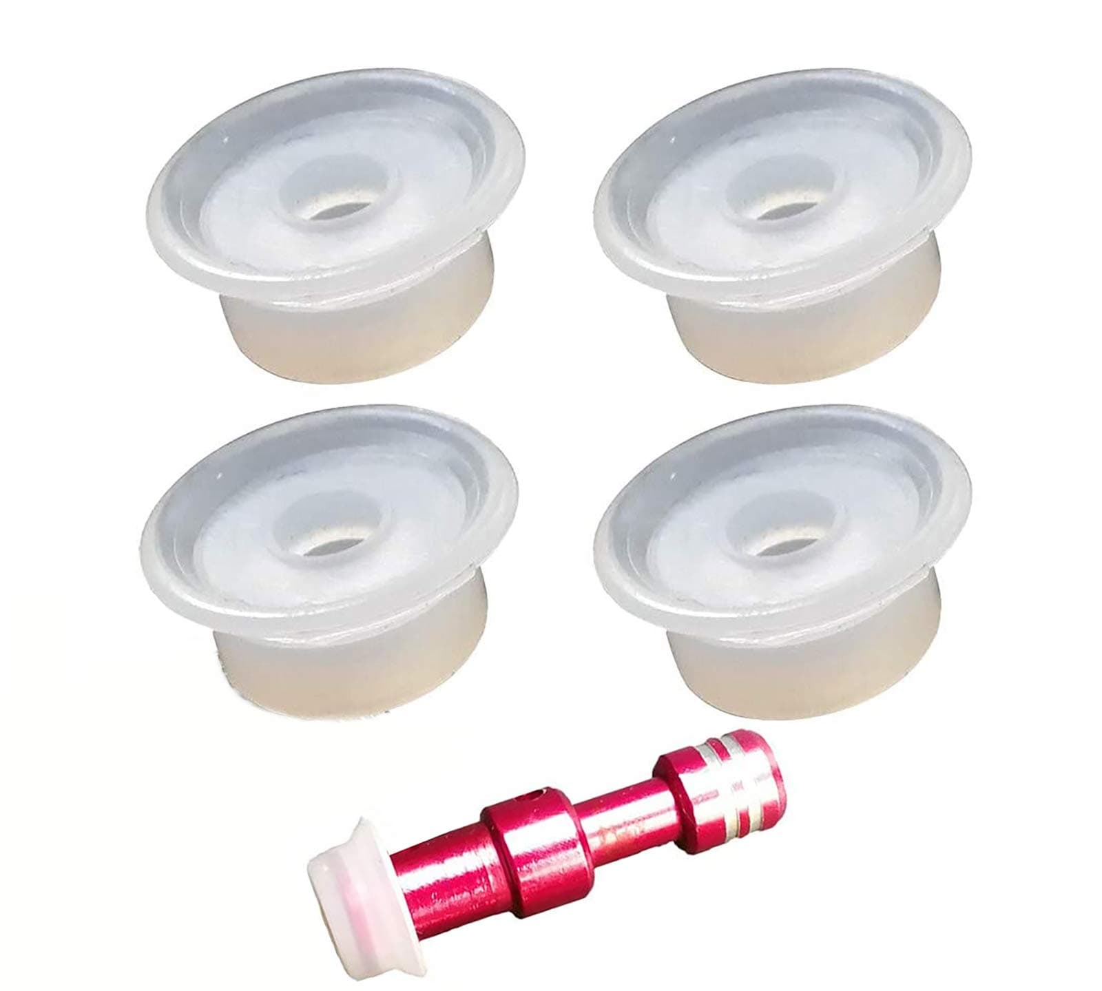 4 Pack Pressure Cooker Replacement Float Valve Gaskets, for Instant Pot Duo, Duo Plus, Ultra, LUX 3, 8 Qt, Pressure Cooker Float Sealing Caps (Does not contain metal valve)