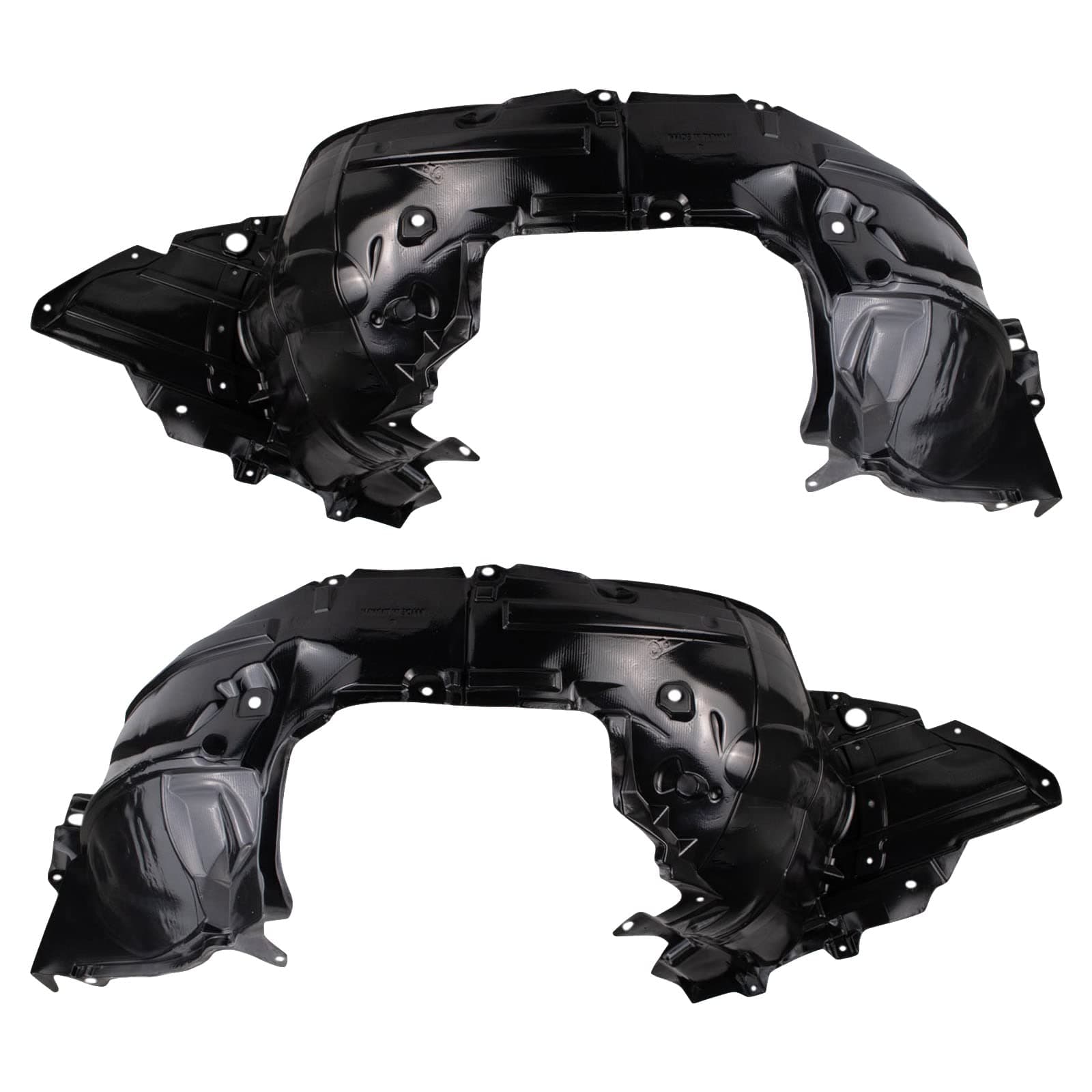 TRQ Front Inner Fender Liner Set Compatible with 2013-2019 Nissan Sentra NI1248133 NI1249133