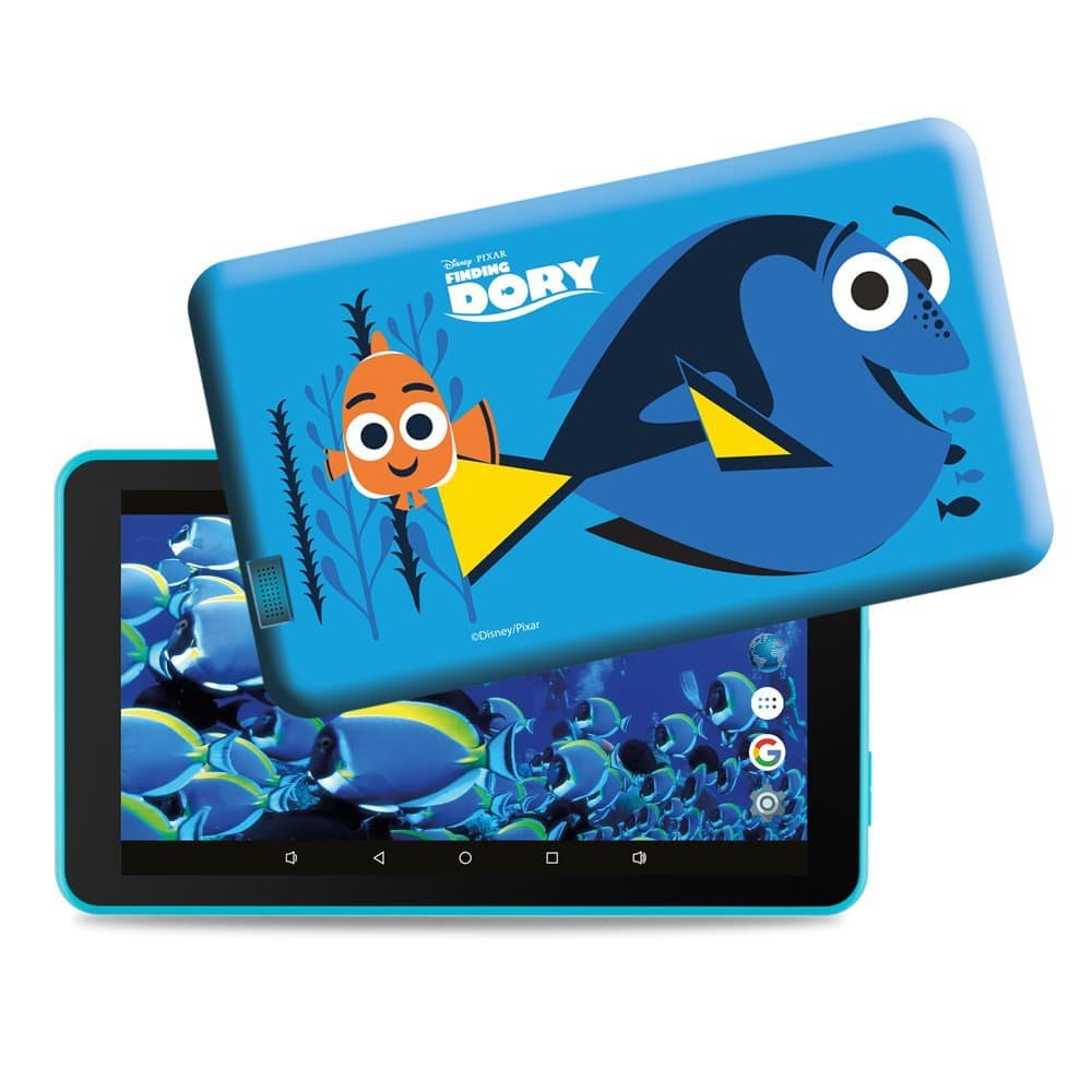 eSTAR 7" HD Quad Core Kids Tablet & Finding Dory Case | 8GB Internal Memory, WiFi & Protective Silicon Case - Finding Dory