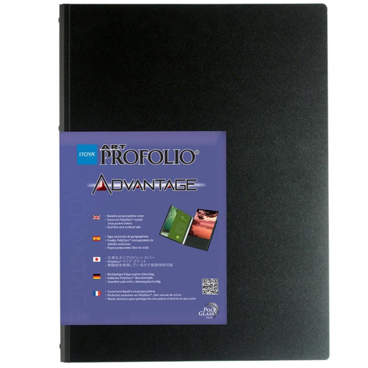 ProFolio by Itoya, Art Profolio Advantage, 24 Sheets Presentation Book - Portrait, 8 x 10 Inches