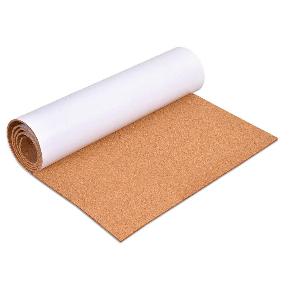 3mm Thick Self-Adhesive Cork Board Roll, 1/8" Thick Cork Boards for Walls,120 * 180cm Cork Board Roll for Office, Home, School(120 * 180,Y)