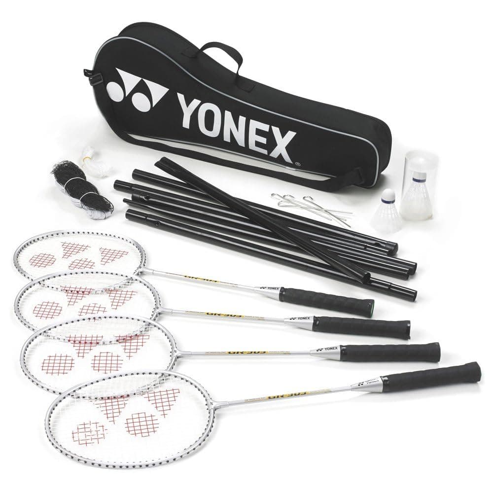 4 Player Badminton Set, black/ali, one size, K-REY-YXR150
