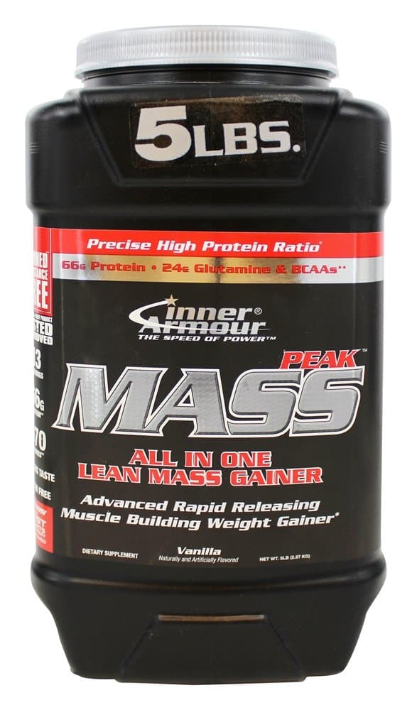Mass Peak All In One Lean Mass Gainer, Vanilla, 5 Pound