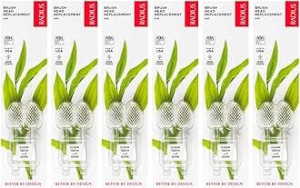 Radius Toothbrush Replacement Brush Heads 2-Count Improve Gum Health & Reduce Gum Issues - Soft - Pack of 6