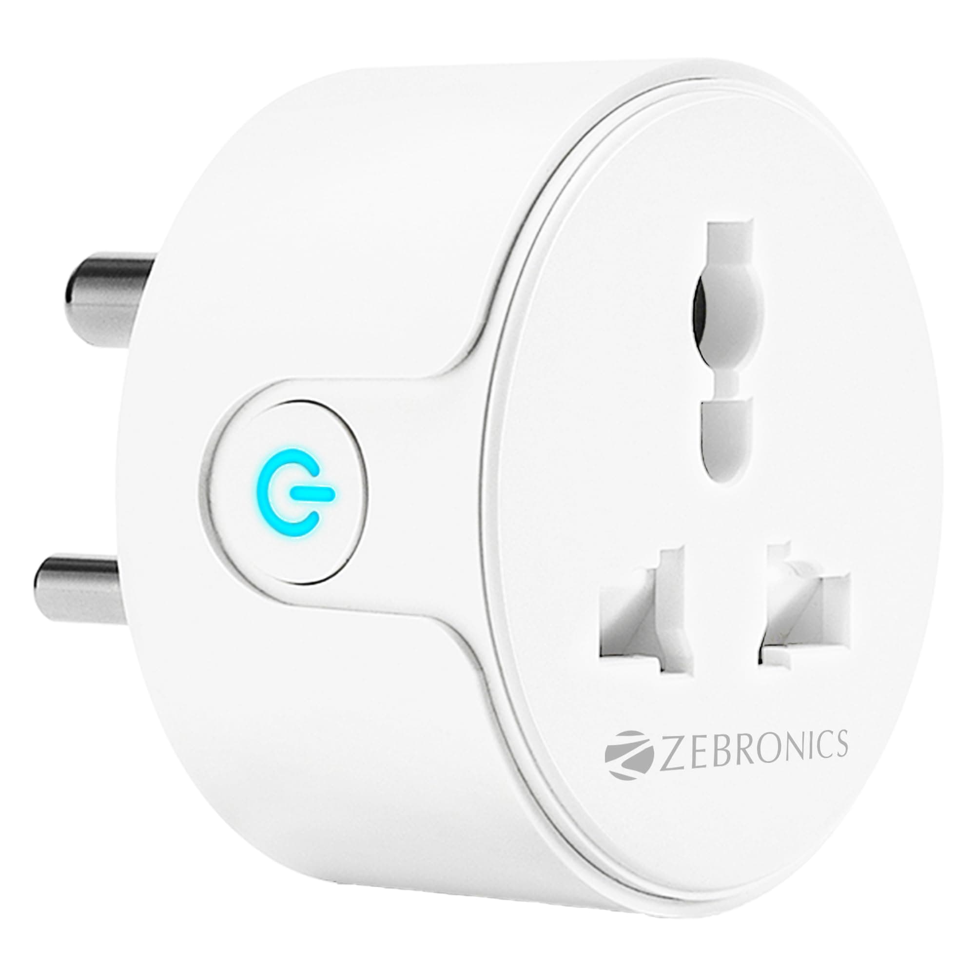 ZEB-SP110, Smart Wi-Fi Plug Compatible with Google Assistant & Alexa, Supports Upto 10A and Comes with a Dedicated APP That Features Scheduled Control.