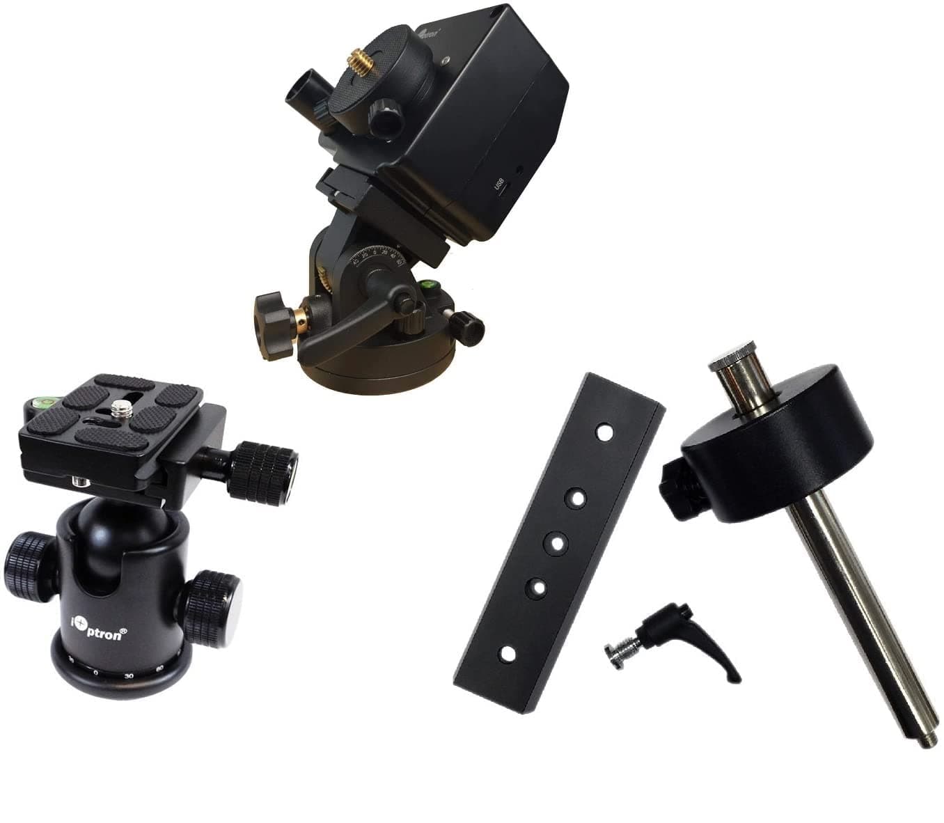 SkyTracker Pro Camera Mount with Polar Scope - Bundle with Ball Head and Balance Kit