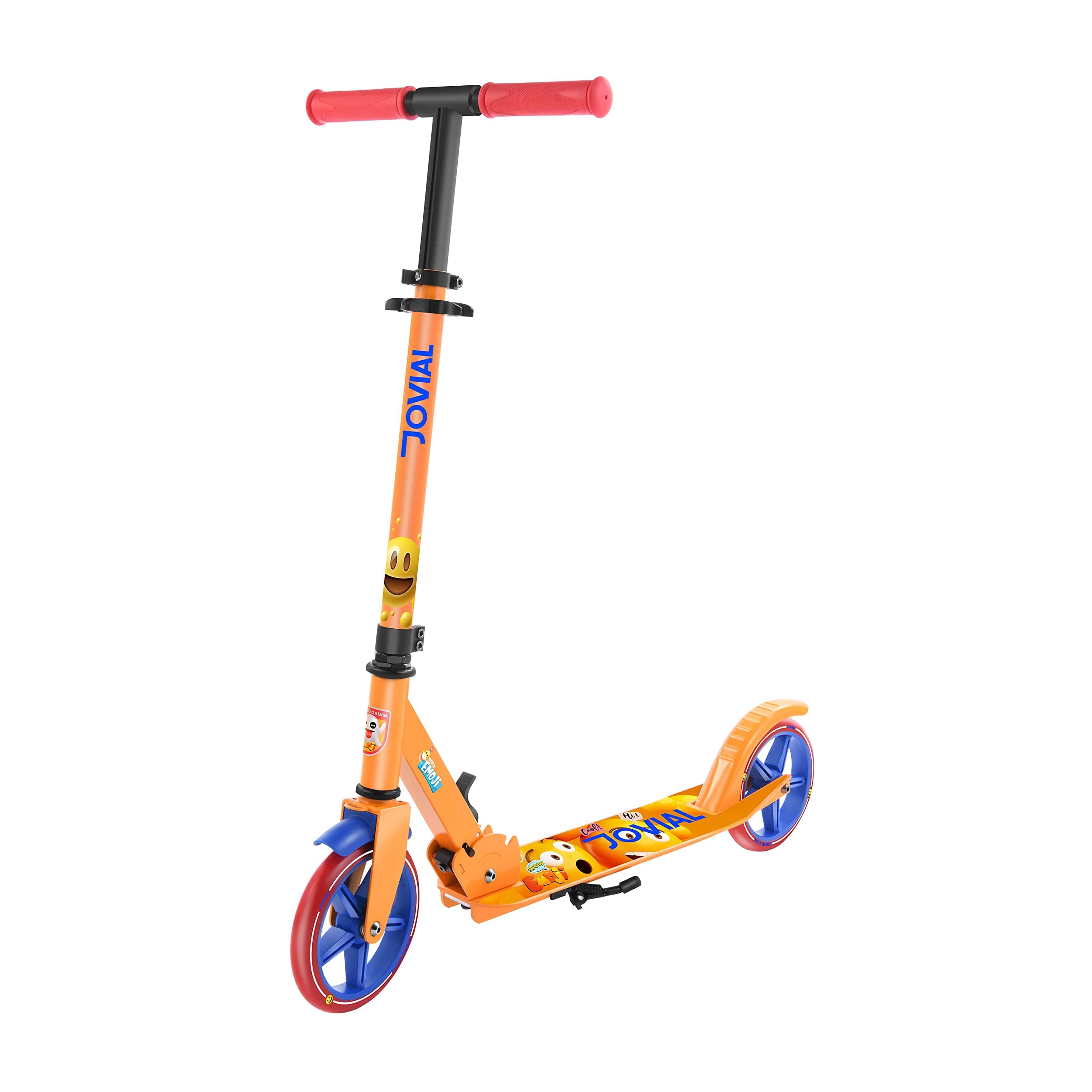 2-Wheel Folding Kick Scooter - Compact Foldable Riding Scooter for Teens w/ Adjustable Height, Alloy Anti-Slip Deck, 7” Wheels,