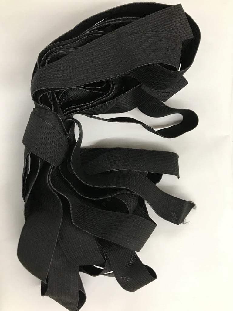 3/4", 1", 1 1/2", 2" Woven Elastic 10 Yard Bundle (Black, 1")