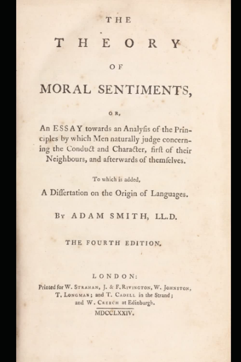 The Theory of Moral Sentiments: original Version