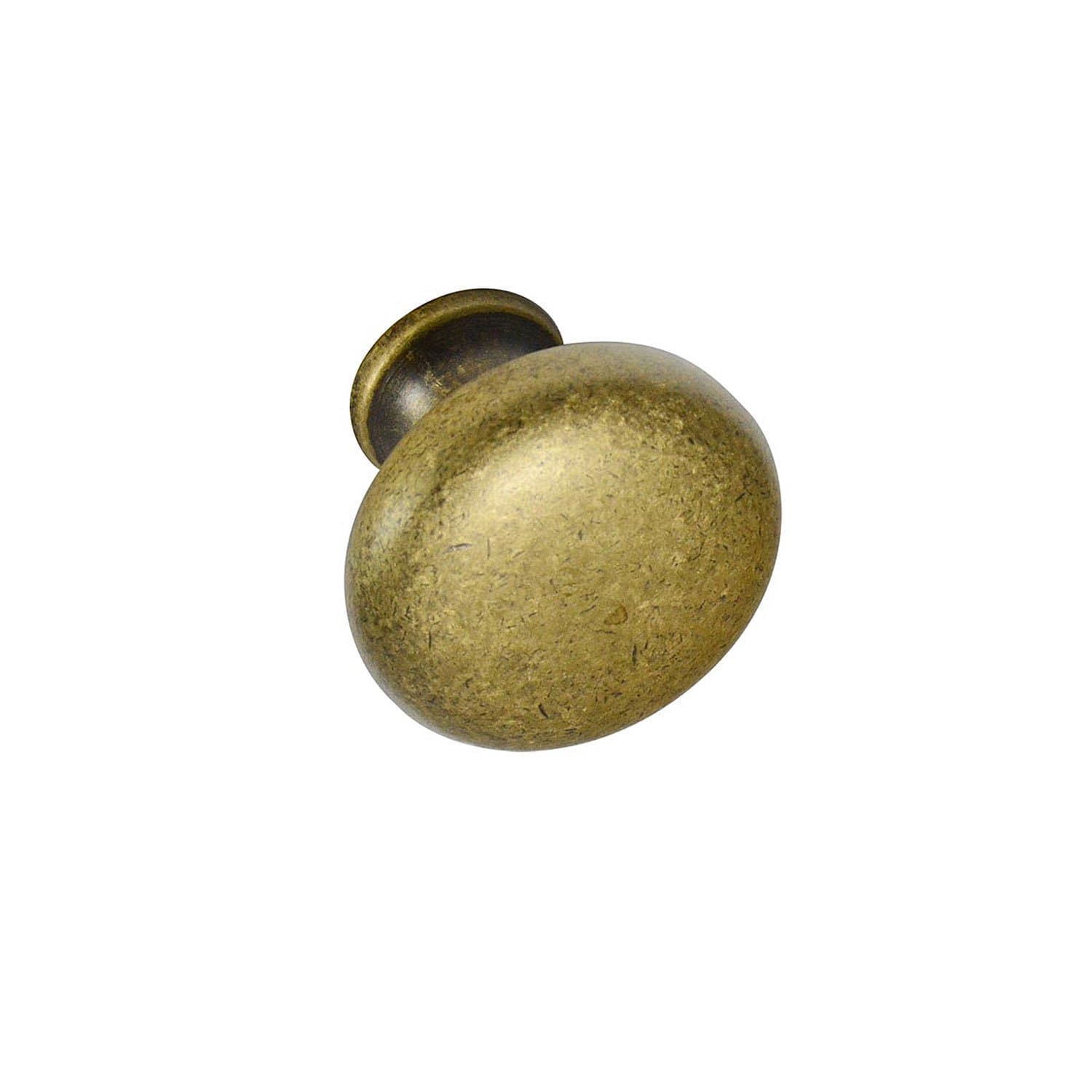 #4445 Cabinet Knob, Aged Brass - 25 Pack