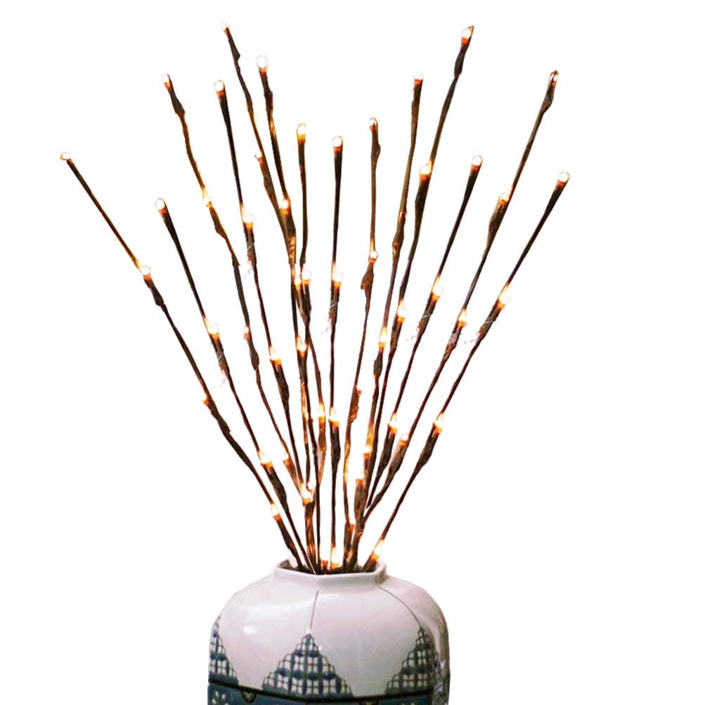 Branch Lights LED Tree Lamp Lighted Artificial Branches Battery Operated LED Tree Lights for Home Wedding Festival Party Christmas Decoration 2 Pack