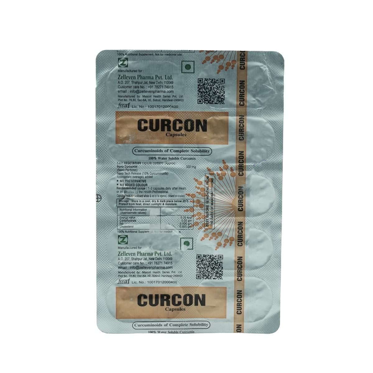 Curcon - Strip of 10 Capsules