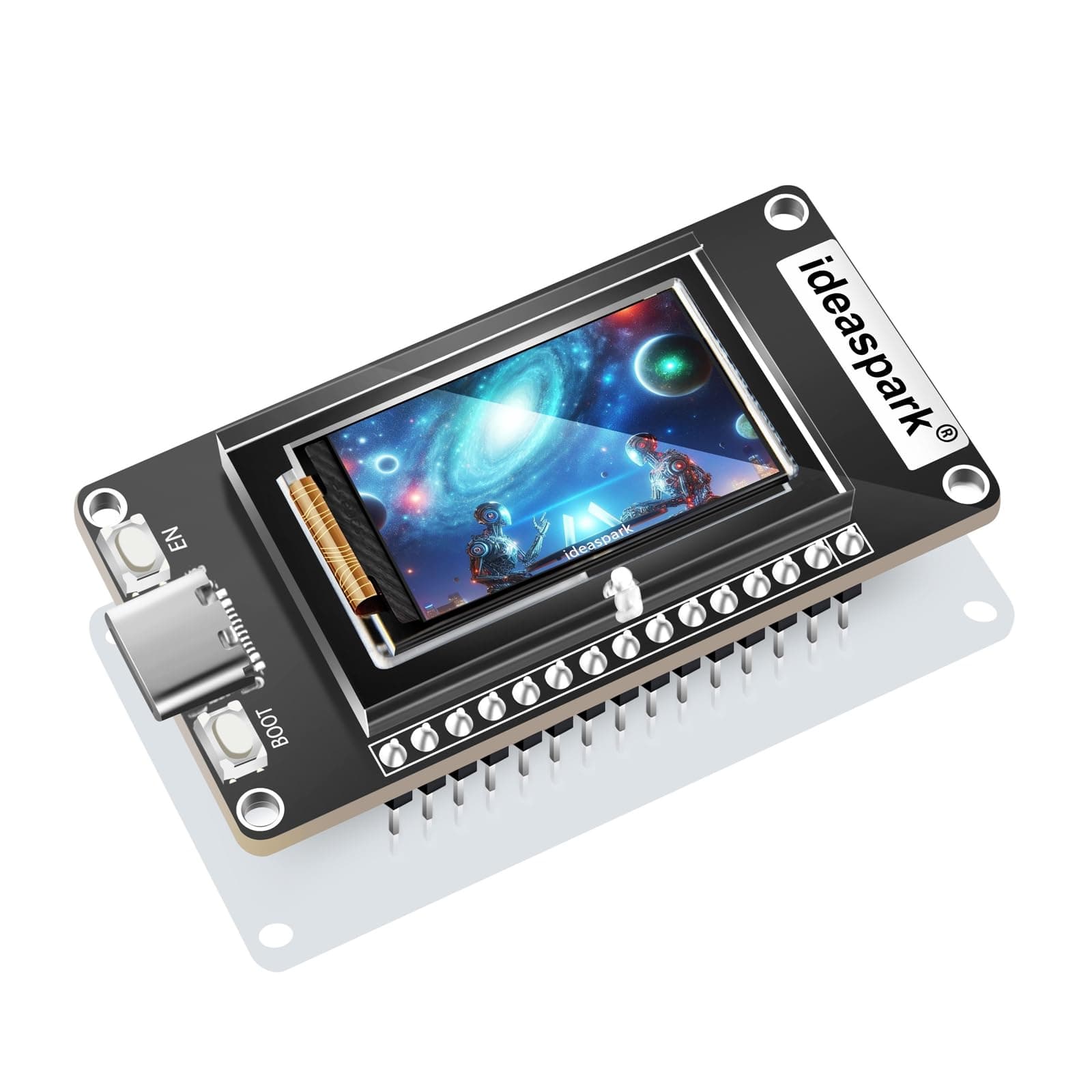 ideaspark® ESP32 Development Board Integrated 1.14 inch ST7789 135x240 TFT LCD Display,WiFi+BL Wireless Module,CH340 Driver USB Type-C for Arduino Micropython (ESP32 1.14 inch LCD(Solder PIN))