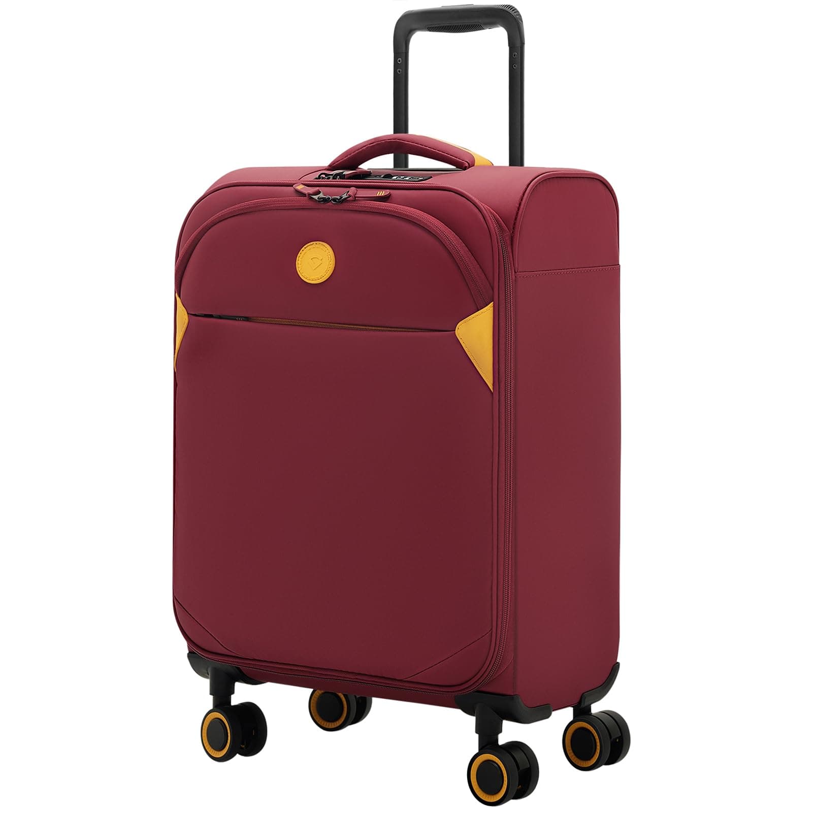 Cambridge Lightweight Carry On Luggage,Softside Expandable Suitcase with Spinner Wheel (20-Inch, Burgundy)