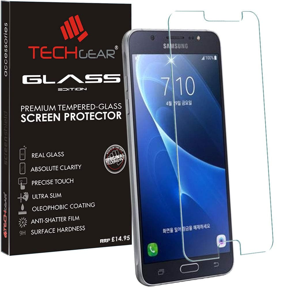 Screen Protector for Galaxy J5 2016 (SM-J510 Series) - GLASS Edition Genuine Tempered Glass Screen Protector Guard Cover Compatible with Samsung Galaxy J5 2016